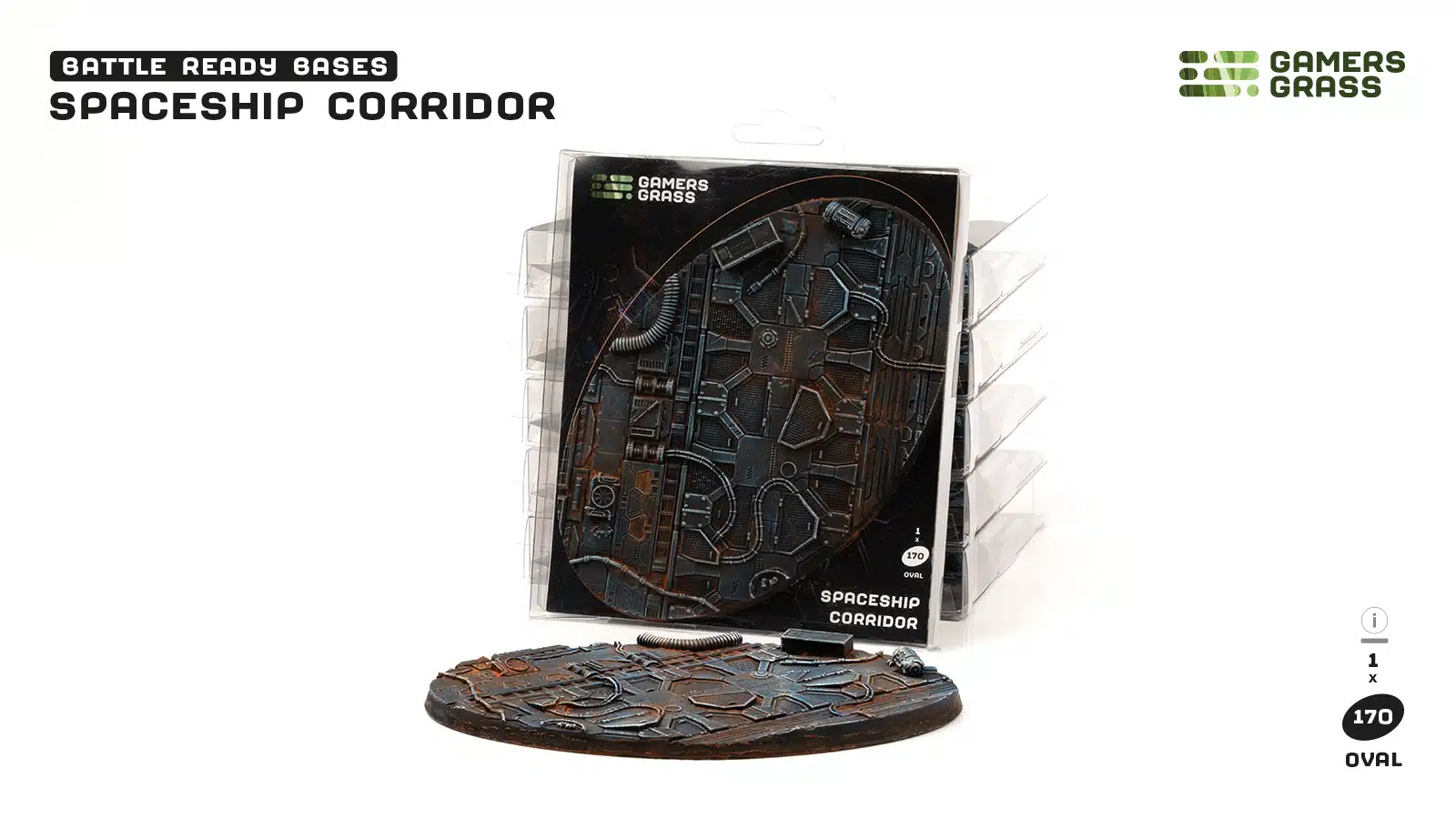 Spaceship Corridor Bases, Oval 170mm (x1)