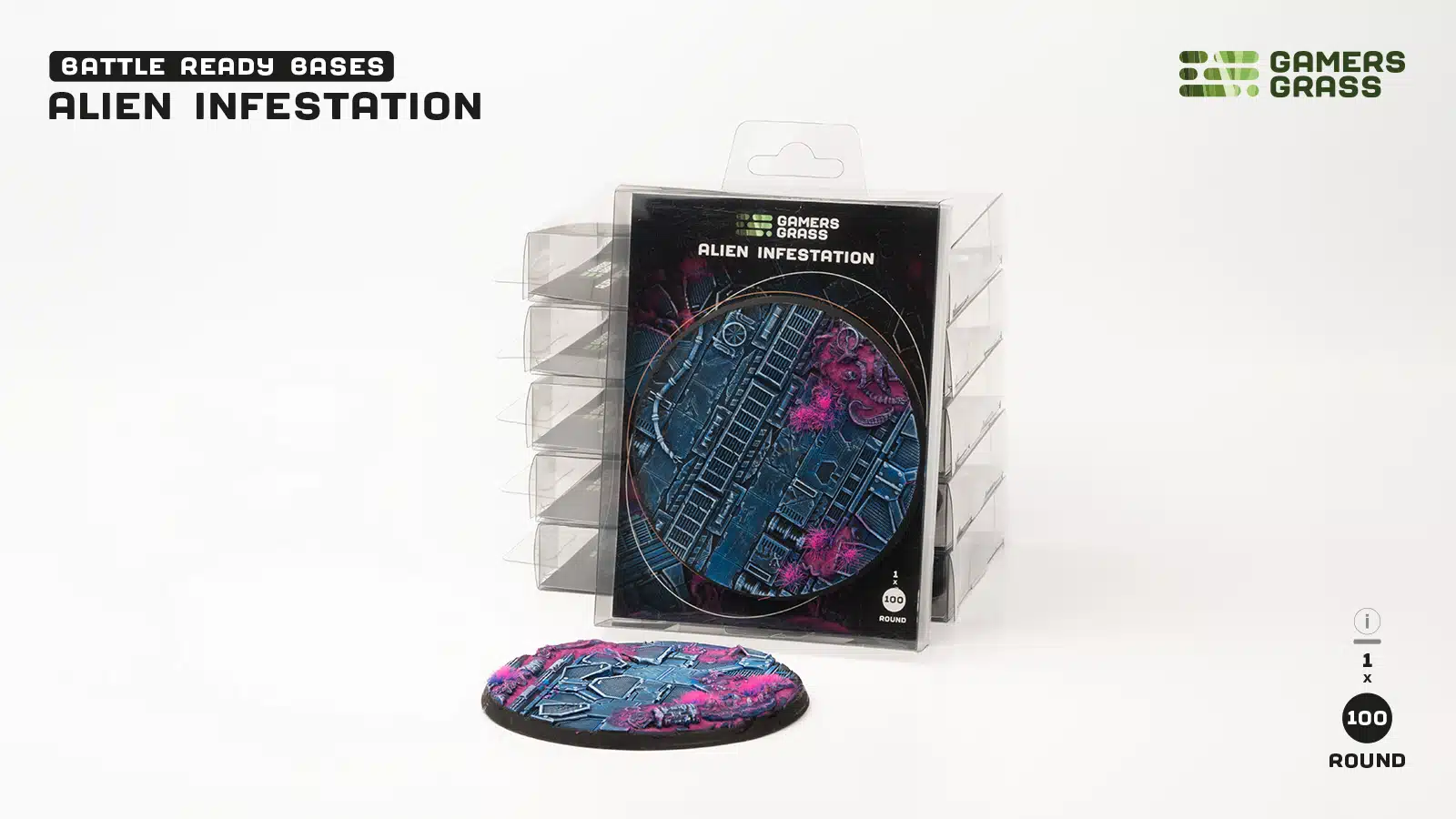 Alien Infestation Bases, Round 100mm (x1)