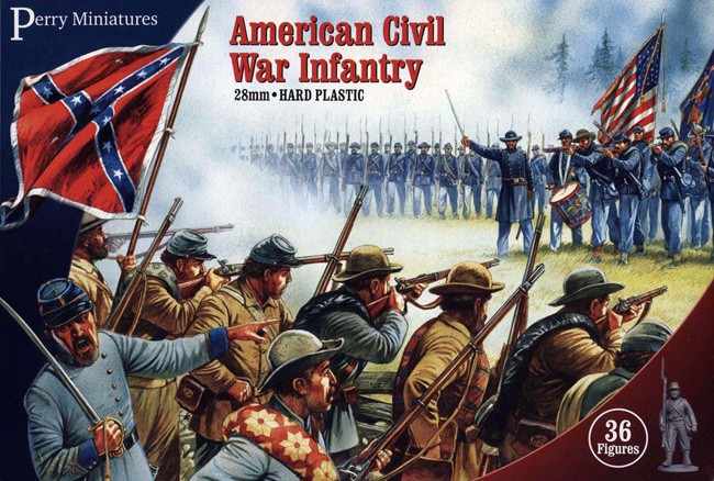 Perry Miniatures - Plastic American Civil War Infantry (36 figurines)