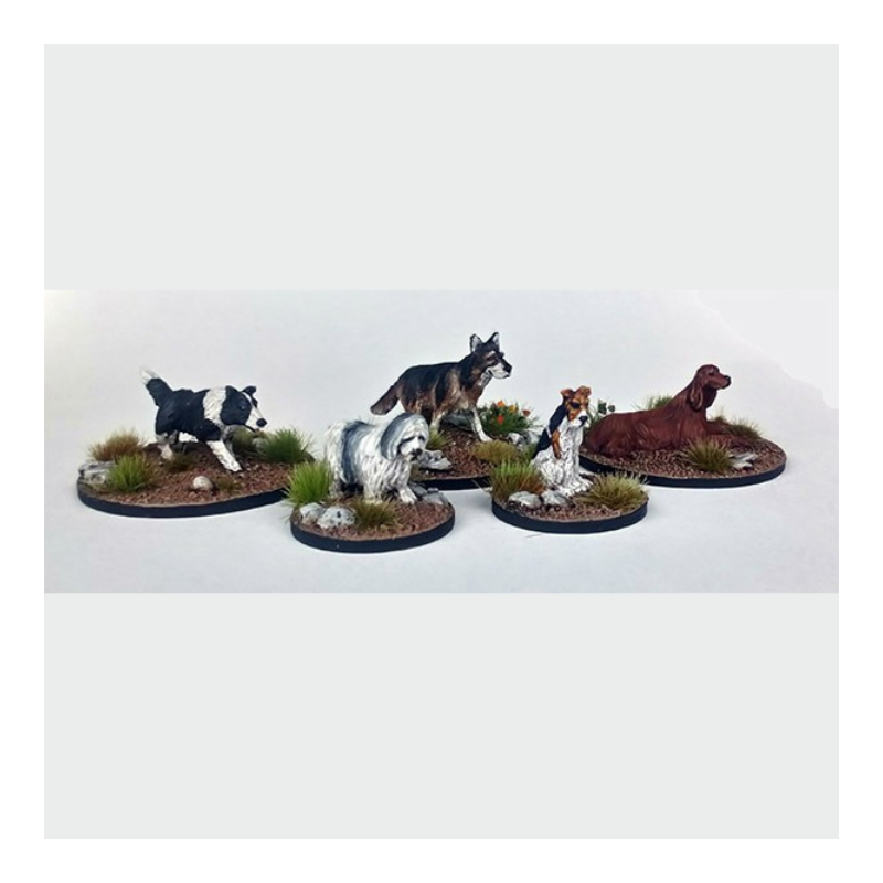 Chiens (5 figurines)